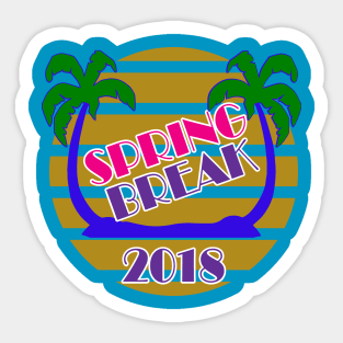 Spring Break 2018 Official T-Shirt by Basement Mastermind T-Shirt Sticker